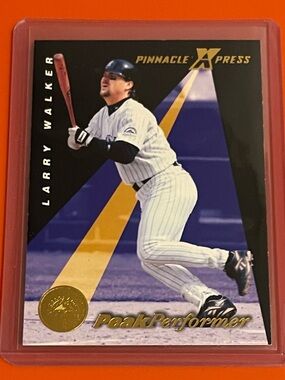 Larry Walker #138 1997 Pinnacle X Press [Peak Performers] Baseball Trading Card